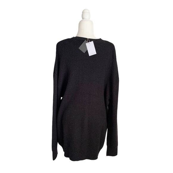WeWoreWhat Sweater Large Black MWT - Picture 3 of 6